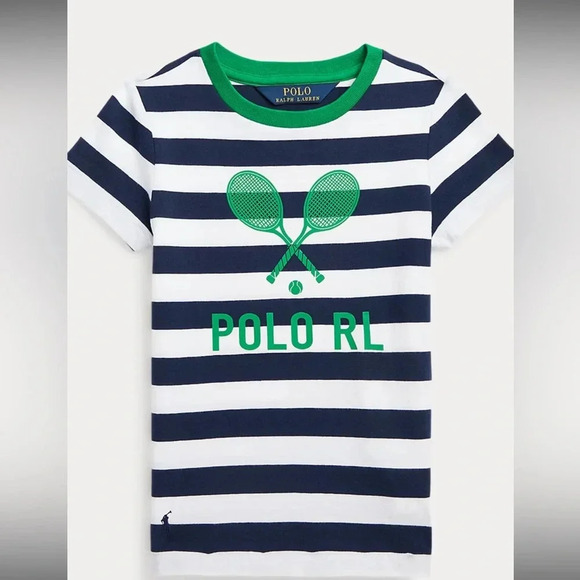 Ralph Lauren Other - Ralph Lauren US Open Cotton Jersey Graphic Tee Girls Size M